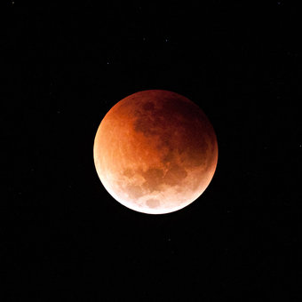 Red Moon Total Lunar Eclipse over China