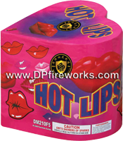 Fireworks - Fountains Fire Works have one or more tubes that spray bright colorful sparks and loud crackle sparks high into the air! - Hot Lips Fountain
