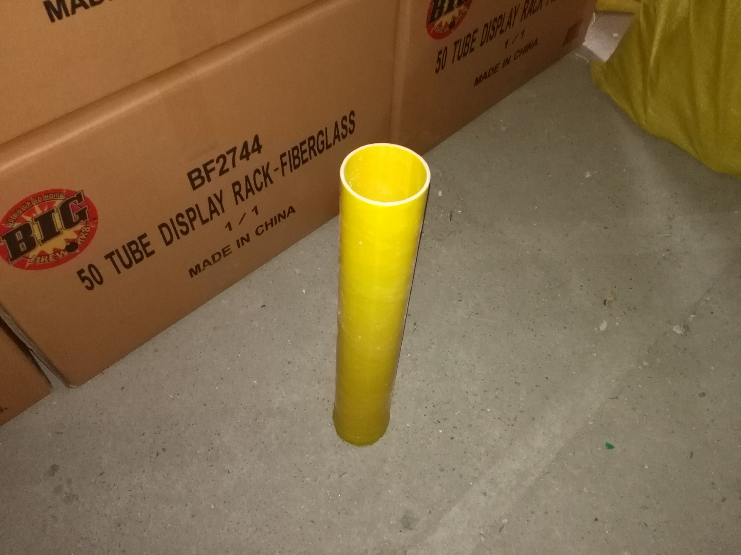 2.5in Fiberglass Mortar - Yellow （16.5in long)