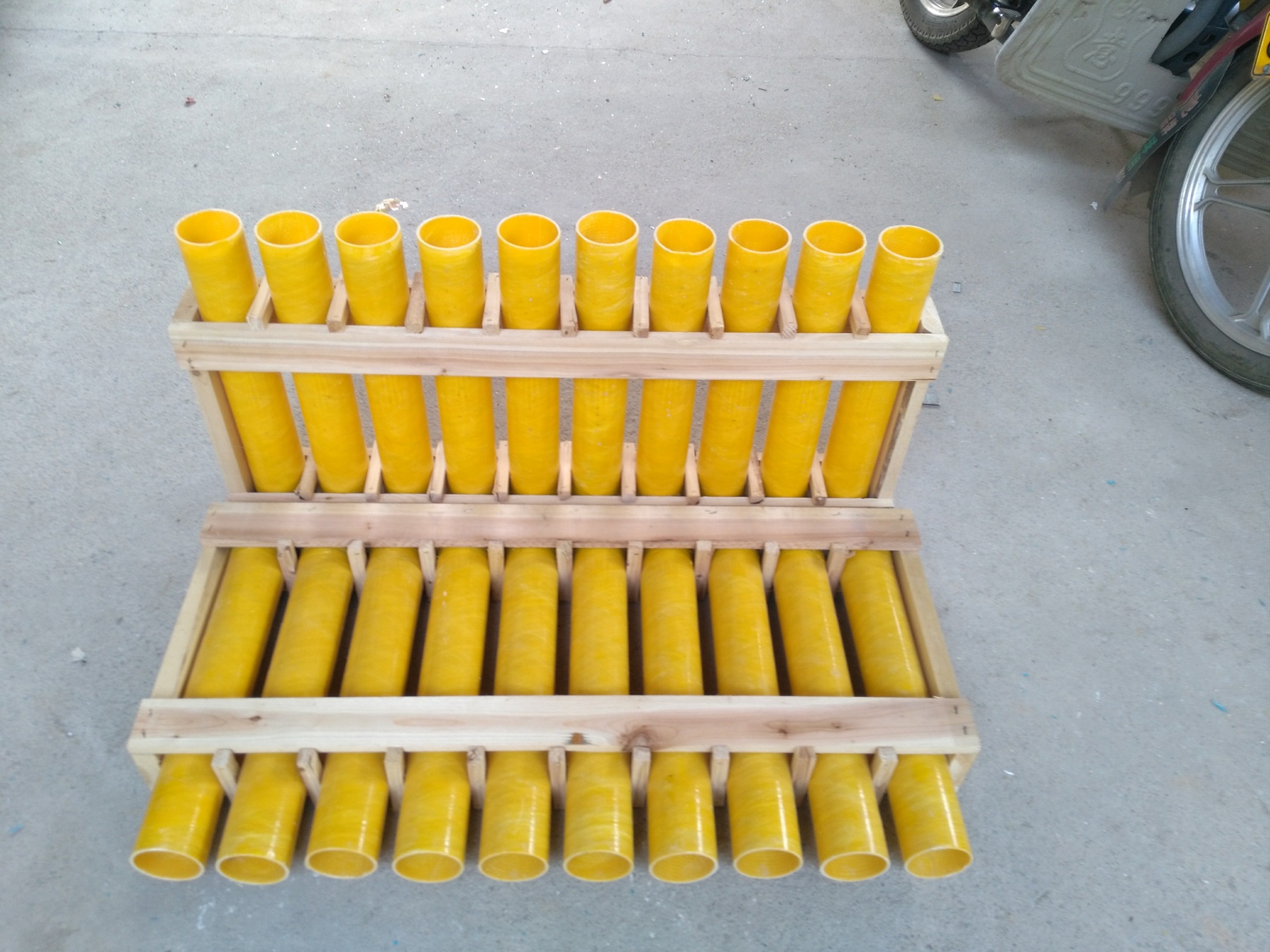 2.5in Fiberglass Mortar Rack (10 Tubes)
